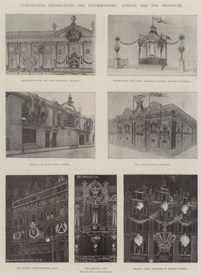 Coronation Decorations and Illuminations, London and the Provinces by Ralph Cleaver